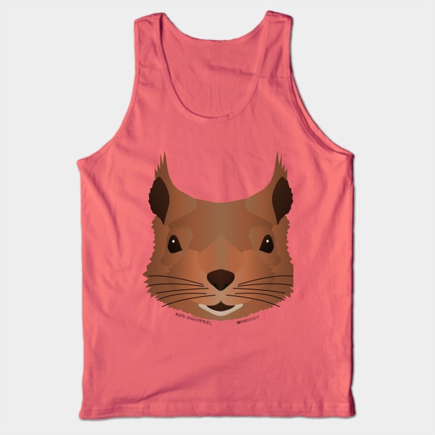 Baby Red Squirrel Face Tank Top by FunkilyMade